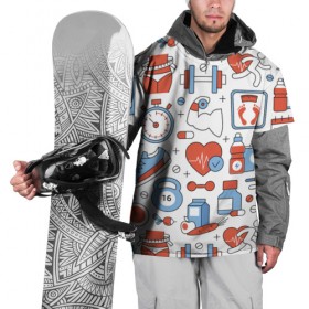 Накидка на куртку 3D с принтом Спортивная жизнь в Курске, 100% полиэстер |  | Тематика изображения на принте: зож | паттерн | спорт
