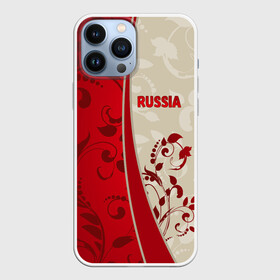 Чехол для iPhone 13 Pro Max с принтом Russia в Курске,  |  | Тематика изображения на принте: rus | russia | team | мира | российская | россия | рф | сборная | федерация | футбол | чемпионат