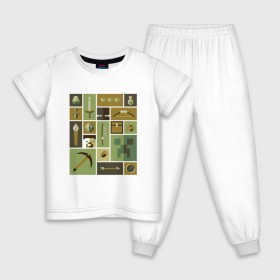 Детская пижама хлопок с принтом Minecraft (New collection 2018) в Курске, 100% хлопок |  брюки и футболка прямого кроя, без карманов, на брюках мягкая резинка на поясе и по низу штанин
 | 0x000000123 | minecraft | майнкрафт