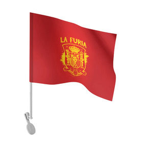 Флаг для автомобиля с принтом Сборная Испании в Курске, 100% полиэстер | Размер: 30*21 см | la furia | lafuria | roja | spain | team | диего | иньеста | испания | коста | красная | сильва | форма | фурия | чемпионат мира. футбол