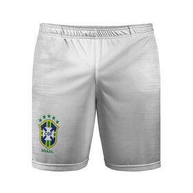 Мужские шорты 3D спортивные с принтом Бразилия 2018 гостевые спорт в Курске,  |  | Тематика изображения на принте: 