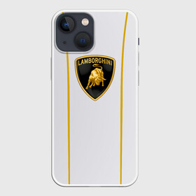 Чехол для iPhone 13 mini с принтом LAMBORGHINI. в Курске,  |  | auto | lamborghini | sport | авто | автомобиль | автомобильные | бренд | ламборджини | лого | логотип | марка | спорт