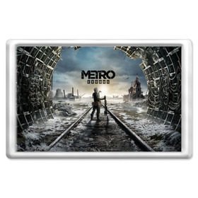 Магнит 45*70 с принтом METRO: Exodus в Курске, Пластик | Размер: 78*52 мм; Размер печати: 70*45 | 2033 | exodus | last | light | metro | redux | апокалипсис | вирус | зомби | метро | монстры | постапокалипсис | постапокалиптика