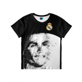 Детская футболка 3D с принтом Ronaldo Real Exclusive в Курске, 100% гипоаллергенный полиэфир | прямой крой, круглый вырез горловины, длина до линии бедер, чуть спущенное плечо, ткань немного тянется | 