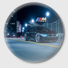 Значок с принтом BMW AUTO SPORT в Курске,  металл | круглая форма, металлическая застежка в виде булавки | Тематика изображения на принте: amg | bmw | bmw performance | m | motorsport | sport | авто | автомобиль | автомобильные | бмв | бренд | марка | моторспорт | спорт | фон