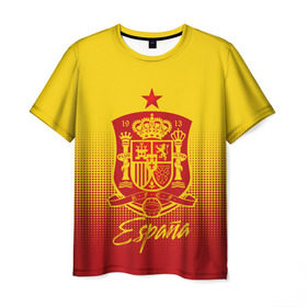 Мужская футболка 3D с принтом Сборная Испании в Курске, 100% полиэфир | прямой крой, круглый вырез горловины, длина до линии бедер | la furia | lafuria | roja | spain | team | игровая форма | испания | красная ярость | фурия | футбол | чемпионат мира