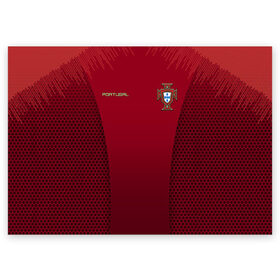 Поздравительная открытка с принтом Португалия форма с сеткой в Курске, 100% бумага | плотность бумаги 280 г/м2, матовая, на обратной стороне линовка и место для марки
 | football | portugal | team | домашняя | игрок | игроки | игроков | команды | мира | на | по | португалии | португалия | португальская | сборная | сборной | сетка | сеткой | сотами | соты | текстура | форма | футбол