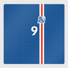 Магнитный плакат 3Х3 с принтом KSI 9 SIGURDARSON в Курске, Полимерный материал с магнитным слоем | 9 деталей размером 9*9 см | fc | football | football club | iceland | ksi | sport | исландия | сборная исландии | спорт | спортивные | униформа | фирменные цвета | фк | футбол | футбольный клуб