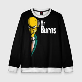 Детский свитшот 3D с принтом Mr. Burns (Simpsons) в Курске, 100% полиэстер | свободная посадка, прямой крой, мягкая тканевая резинка на рукавах и понизу свитшота | Тематика изображения на принте: burns | mr | mr. burns | simpsons | мистер бернс | симпсоны
