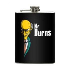 Фляга с принтом Mr. Burns (Simpsons) в Курске, металлический корпус | емкость 0,22 л, размер 125 х 94 мм. Виниловая наклейка запечатывается полностью | burns | mr | mr. burns | simpsons | мистер бернс | симпсоны