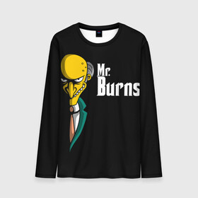 Мужской лонгслив 3D с принтом Mr. Burns (Simpsons) в Курске, 100% полиэстер | длинные рукава, круглый вырез горловины, полуприлегающий силуэт | Тематика изображения на принте: burns | mr | mr. burns | simpsons | мистер бернс | симпсоны