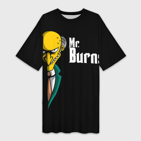 Платье-футболка 3D с принтом Mr. Burns (Simpsons) в Курске,  |  | burns | mr | mr. burns | simpsons | мистер бернс | симпсоны