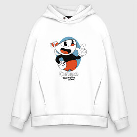 Мужское худи Oversize хлопок с принтом Cuphead (4) в Курске, френч-терри — 70% хлопок, 30% полиэстер. Мягкий теплый начес внутри —100% хлопок | боковые карманы, эластичные манжеты и нижняя кромка, капюшон на магнитной кнопке | cuphead | game | retro | uphead