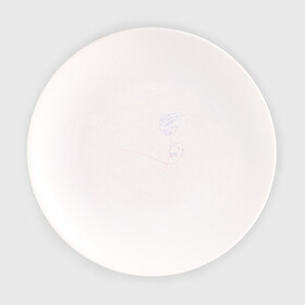 Тарелка с принтом LU в Курске, фарфор | диаметр - 210 мм
диаметр для нанесения принта - 120 мм | bangtan boys | bts | бантаны | бтс