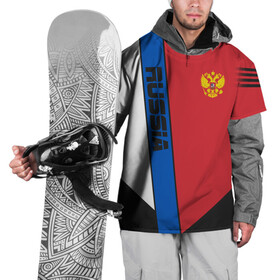 Накидка на куртку 3D с принтом RUSSIA SPORT          в Курске, 100% полиэстер |  | fc | football | football club | russia | sport | россия | спорт | спортивные | униформа | фирменные цвета | фк | футбол | футбольный клуб