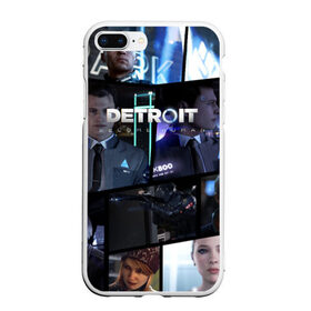 Чехол для iPhone 7Plus/8 Plus матовый с принтом DETROIT BECOME HUMAN в Курске, Силикон | Область печати: задняя сторона чехла, без боковых панелей | connor | cyberlife | detroit become human | deviant | kara | markus | ps4 | rk800 |  detroit: become human | детроит | детроит: стать человеком | игры | кара | коннор | конор | кэра | маркус | пиратs | эксклюзив