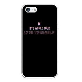 Чехол для iPhone 5/5S матовый с принтом BTS WORLD TOUR_color в Курске, Силикон | Область печати: задняя сторона чехла, без боковых панелей | bangtan boys | bts | бантаны | бтс