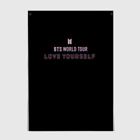 Постер с принтом BTS WORLD TOUR_color в Курске, 100% бумага
 | бумага, плотность 150 мг. Матовая, но за счет высокого коэффициента гладкости имеет небольшой блеск и дает на свету блики, но в отличии от глянцевой бумаги не покрыта лаком | bangtan boys | bts | бантаны | бтс