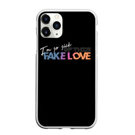 Чехол для iPhone 11 Pro матовый с принтом FAKE LOVE в Курске, Силикон |  | bangtan boys | bts | бантаны | бтс