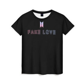 Женская футболка 3D с принтом TEAR BTS в Курске, 100% полиэфир ( синтетическое хлопкоподобное полотно) | прямой крой, круглый вырез горловины, длина до линии бедер | bangtan boys | bts | бантаны | бтс