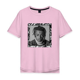 Мужская футболка хлопок Oversize с принтом XXXTentacion Love в Курске, 100% хлопок | свободный крой, круглый ворот, “спинка” длиннее передней части | art | rap | tentacion | xxx | xxxtentacion
