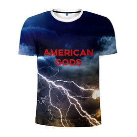 Мужская футболка 3D спортивная с принтом American Gods в Курске, 100% полиэстер с улучшенными характеристиками | приталенный силуэт, круглая горловина, широкие плечи, сужается к линии бедра | Тематика изображения на принте: american gods | omg | американские боги | джиллиан андерсон | иэн макшейн | пабло шрайбер | фантастика | эмили браунинг