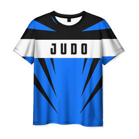 Мужская футболка 3D с принтом Judo в Курске, 100% полиэфир | прямой крой, круглый вырез горловины, длина до линии бедер | judo | sport | дзюдо | дзюдоист | спорт