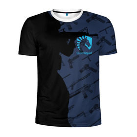 Мужская футболка 3D спортивная с принтом TEAM LIQUID E-SPORT CS GO в Курске, 100% полиэстер с улучшенными характеристиками | приталенный силуэт, круглая горловина, широкие плечи, сужается к линии бедра | 2019 | blue | cs go | cybersport | esport | liquid | logo | pro league | team | team liquid | киберспорт | логотип | тим ликвид | фирменные цвета