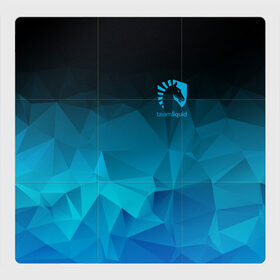 Магнитный плакат 3Х3 с принтом TEAM LIQUID E-SPORT в Курске, Полимерный материал с магнитным слоем | 9 деталей размером 9*9 см | 2019 | blue | cybersport | esport | liquid | logo | pro league | team | team liquid | киберспорт | логотип | тим ликвид | фирменные цвета