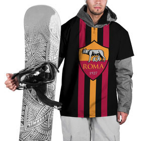 Накидка на куртку 3D с принтом FC Roma Lines в Курске, 100% полиэстер |  | football | italia | logo | roma | sport | италия | лого | спорт | фк | футбол | футбольный клуб | эмблема