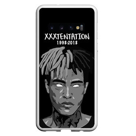 Чехол для Samsung Galaxy S10 с принтом Xxxtentation RIP в Курске, Силикон | Область печати: задняя сторона чехла, без боковых панелей | Тематика изображения на принте: at | i | look | me | p | r | r.i.p. | revenge | rip | x | xtentation | xxx | рэп