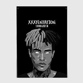 Постер с принтом Xxxtentation RIP в Курске, 100% бумага
 | бумага, плотность 150 мг. Матовая, но за счет высокого коэффициента гладкости имеет небольшой блеск и дает на свету блики, но в отличии от глянцевой бумаги не покрыта лаком | at | i | look | me | p | r | r.i.p. | revenge | rip | x | xtentation | xxx | рэп