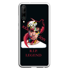 Чехол для Honor P30 с принтом XXXTentacion RIP Legend 2 в Курске, Силикон | Область печати: задняя сторона чехла, без боковых панелей | legend | r.i.p. | rap | rip | tentacion | xxxtentacion | джасей онфрой | икс | легенда | покойся с миром | рэп | тентаньсьен | тентасьён | тентасьон | экс