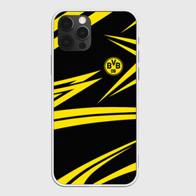 Чехол для iPhone 12 Pro с принтом BORUSSIA. в Курске, силикон | область печати: задняя сторона чехла, без боковых панелей | borussia | fc | football | football club | geometry | sport | texture | боруссия | геометрия | спорт | спортивные | текстура | униформа | фирменные цвета | фк | футбол | футбольный клуб