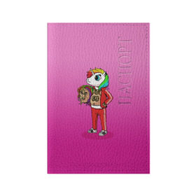 Обложка для паспорта матовая кожа с принтом 6IX9INE UNICORN в Курске, натуральная матовая кожа | размер 19,3 х 13,7 см; прозрачные пластиковые крепления | Тематика изображения на принте: 6ix9ine | sixnine | tekashi
