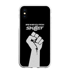 Чехол для iPhone XS Max матовый с принтом Rise in revolution - Skillet в Курске, Силикон | Область печати: задняя сторона чехла, без боковых панелей | skilet | skillet | альтернативный | гранж | группа | джен леджер | джон купер | индастриал | кори купер | метал | ню | пост | рок | сет моррисон | симфоник | скилет | хард | христианский