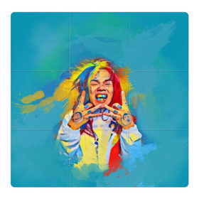 Магнитный плакат 3Х3 с принтом 6IX9INE PAINTS в Курске, Полимерный материал с магнитным слоем | 9 деталей размером 9*9 см | Тематика изображения на принте: 6ix9ine | sixnine | tekashi