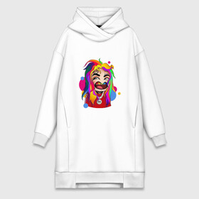 Платье-худи хлопок с принтом 6IX9INE COLORS в Курске,  |  | 6ix9ine | sixnine | tekashi