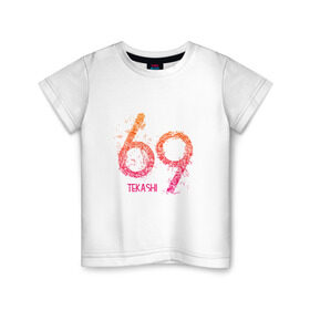 Детская футболка хлопок с принтом Tekashi69 в Курске, 100% хлопок | круглый вырез горловины, полуприлегающий силуэт, длина до линии бедер | Тематика изображения на принте: 6ix9ine | sixnine | tekashi