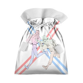 Подарочный 3D мешок с принтом Darling in the Franxx в Курске, 100% полиэстер | Размер: 29*39 см | darling | darling in the franxx | franxx | hiro | zero two | zerotwo | милый | милый во франкcе | франкс