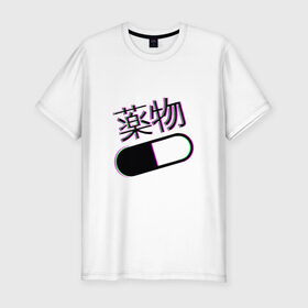 Мужская футболка премиум с принтом MIRRORS Sad Japanese Aesthetic в Курске, 92% хлопок, 8% лайкра | приталенный силуэт, круглый вырез ворота, длина до линии бедра, короткий рукав | 