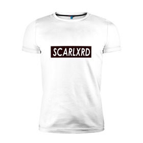 Мужская футболка премиум с принтом scarlxrd_black в Курске, 92% хлопок, 8% лайкра | приталенный силуэт, круглый вырез ворота, длина до линии бедра, короткий рукав | scarlxrd | мариус