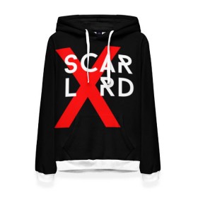 Женская толстовка 3D с принтом scarlxrd_3 в Курске, 100% полиэстер  | двухслойный капюшон со шнурком для регулировки, мягкие манжеты на рукавах и по низу толстовки, спереди карман-кенгуру с мягким внутренним слоем. | scarlxrd | мариус