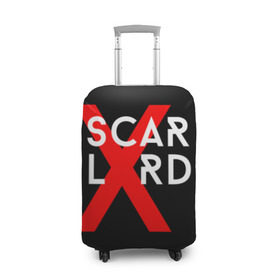 Чехол для чемодана 3D с принтом scarlxrd_3 в Курске, 86% полиэфир, 14% спандекс | двустороннее нанесение принта, прорези для ручек и колес | scarlxrd | мариус