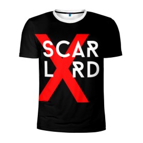 Мужская футболка 3D спортивная с принтом scarlxrd_3 в Курске, 100% полиэстер с улучшенными характеристиками | приталенный силуэт, круглая горловина, широкие плечи, сужается к линии бедра | Тематика изображения на принте: scarlxrd | мариус