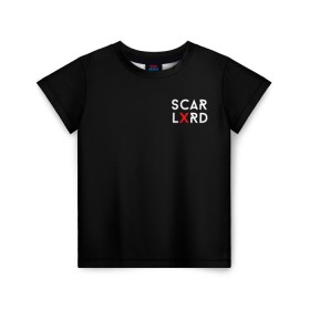 Детская футболка 3D с принтом scarlxrd в Курске, 100% гипоаллергенный полиэфир | прямой крой, круглый вырез горловины, длина до линии бедер, чуть спущенное плечо, ткань немного тянется | Тематика изображения на принте: scarlxrd | мариус