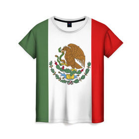 Женская футболка 3D с принтом Мексика Чемпионат Мира в Курске, 100% полиэфир ( синтетическое хлопкоподобное полотно) | прямой крой, круглый вырез горловины, длина до линии бедер | mexico | бразилия | мексика | сборная мексики | футбол | чемпионат мира