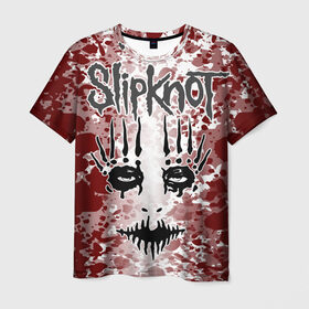 Мужская футболка 3D с принтом Slipknot Joey Jordison в Курске, 100% полиэфир | прямой крой, круглый вырез горловины, длина до линии бедер | Тематика изображения на принте: 