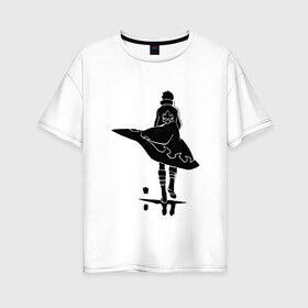 Женская футболка хлопок Oversize с принтом Дырокоп Симон в Курске, 100% хлопок | свободный крой, круглый ворот, спущенный рукав, длина до линии бедер
 | gurren lagann | аниме | гуррен лаганн | симон