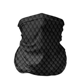 Бандана-труба 3D с принтом Чешуя дракона в Курске, 100% полиэстер, ткань с особыми свойствами — Activecool | плотность 150‒180 г/м2; хорошо тянется, но сохраняет форму | змеиная кожа | змея | черный